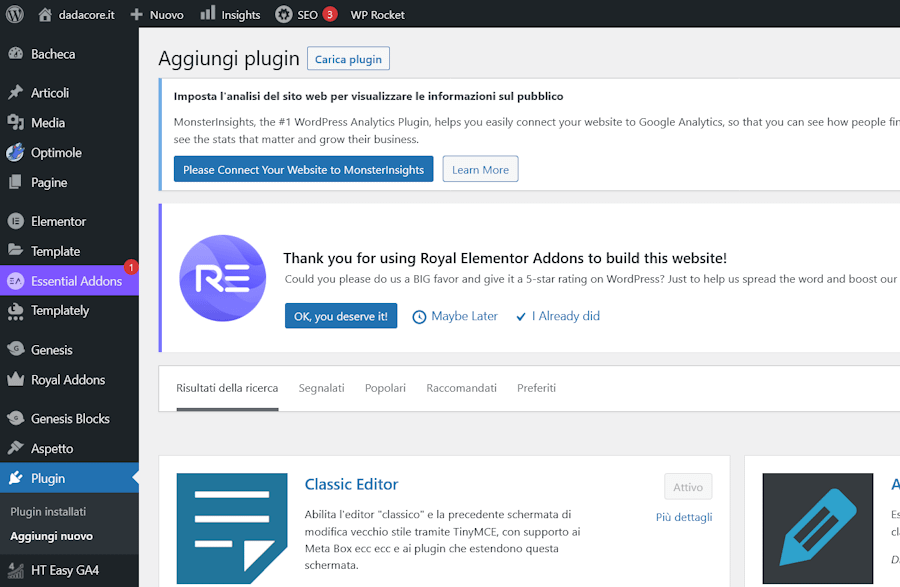 Plugin per WordPress