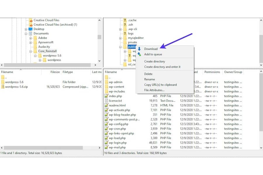 I Files di WordPress
